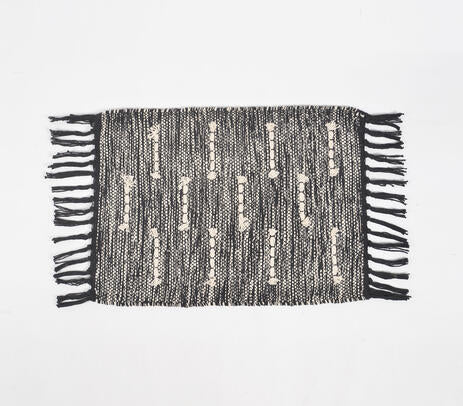 Handwoven tasseled placemats lifestyle shot
