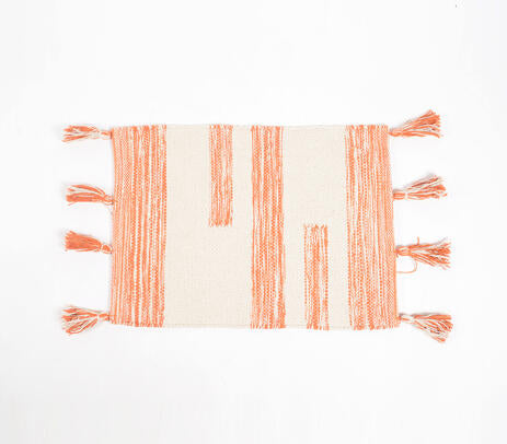 Orange placemats full set view