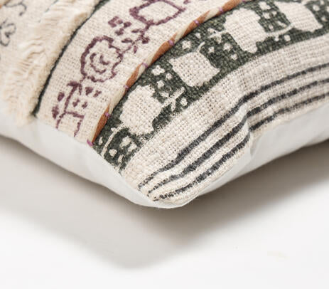 Maximal floral cushion cover concealed zip detail
