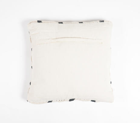 Macrame cushion cover full back view
