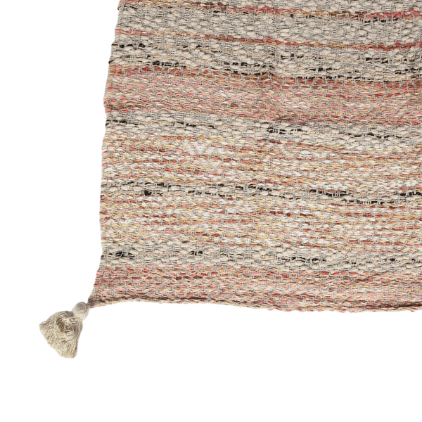 Tufted Throw Blanket | Handwoven Cozy Cotton Boho Decor