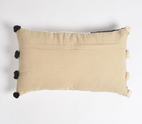 Colourblock lumbar cushion cover full back view