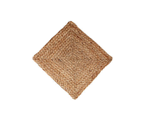 Braided jute placemats full set view