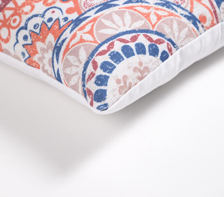 Polyester cushion cover full back view