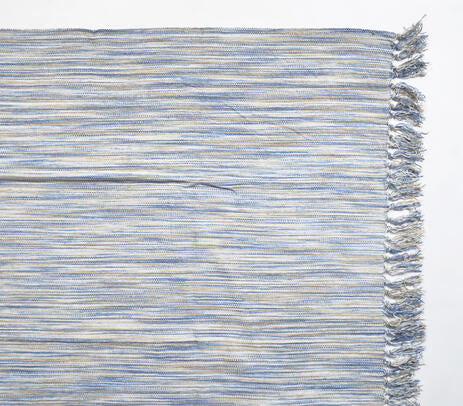 Abstract throw blanket back view