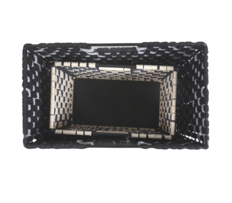Cotton rope baskets in living room display