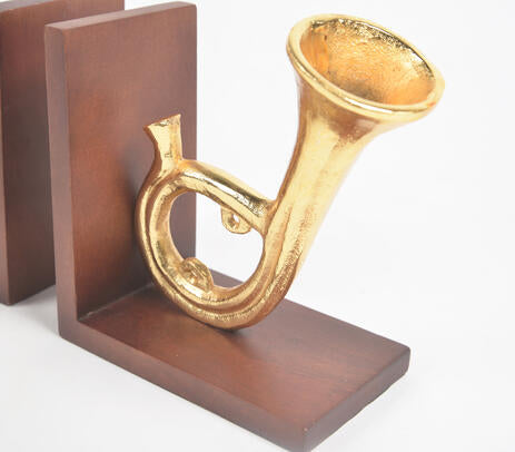 Saxophone bookends back side