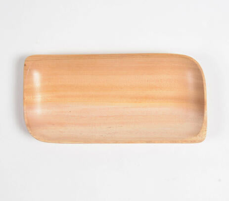 Neem wood platter full view