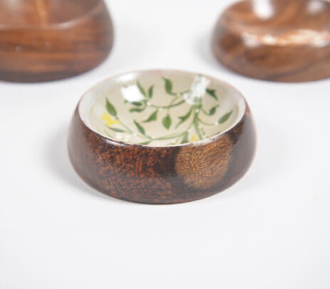 Hand Painted Nature Trinket Trays
