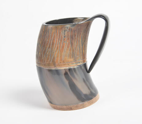 Horn water jug full view