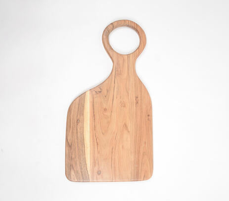 Large chopping board paired with kitchen items