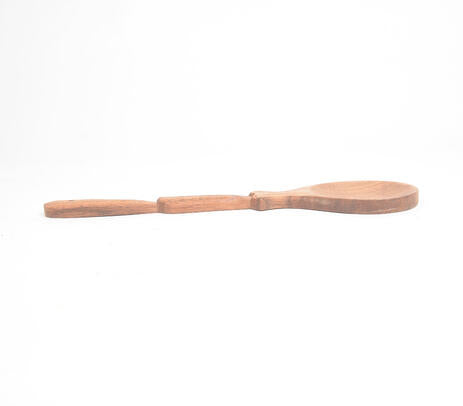 Acacia serving spoon full view