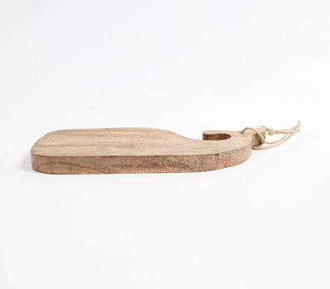 Mango wood chopping board back side