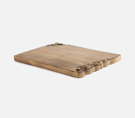Gold border chopping board full view