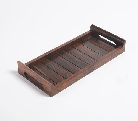 Rosewood serving tray full view