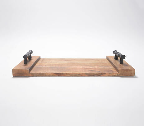 Vintage serving tray full view
