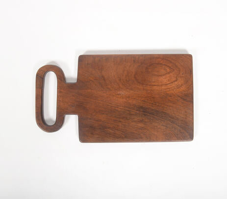 Wooden cheese board back side