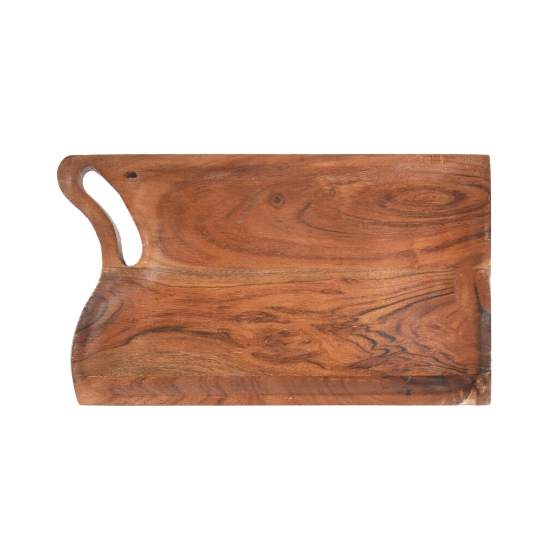 Acacia snack board paired with cheese