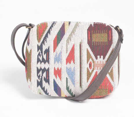 Jacquard Cotton Tote, Sling & Wallet Set – Handwoven