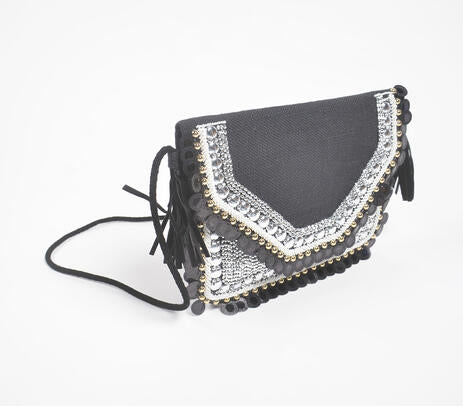 Embroidered Banjara Sling Bag – Handmade Envelope Crossbody