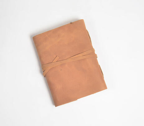 Suede leather journal lifestyle shot