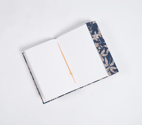 Vintage fabric journal detail shot