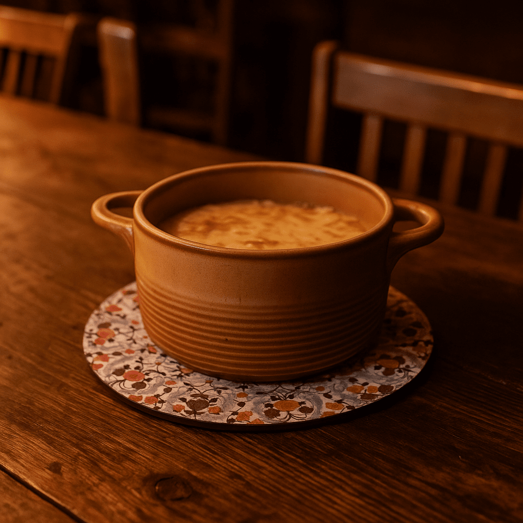 Vintage trivet side view
