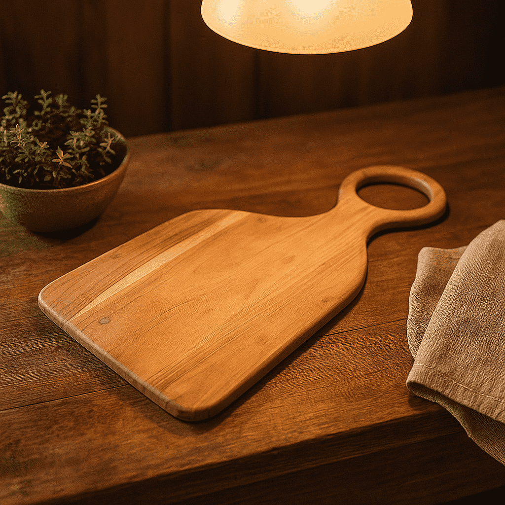 Large chopping board edge detail
