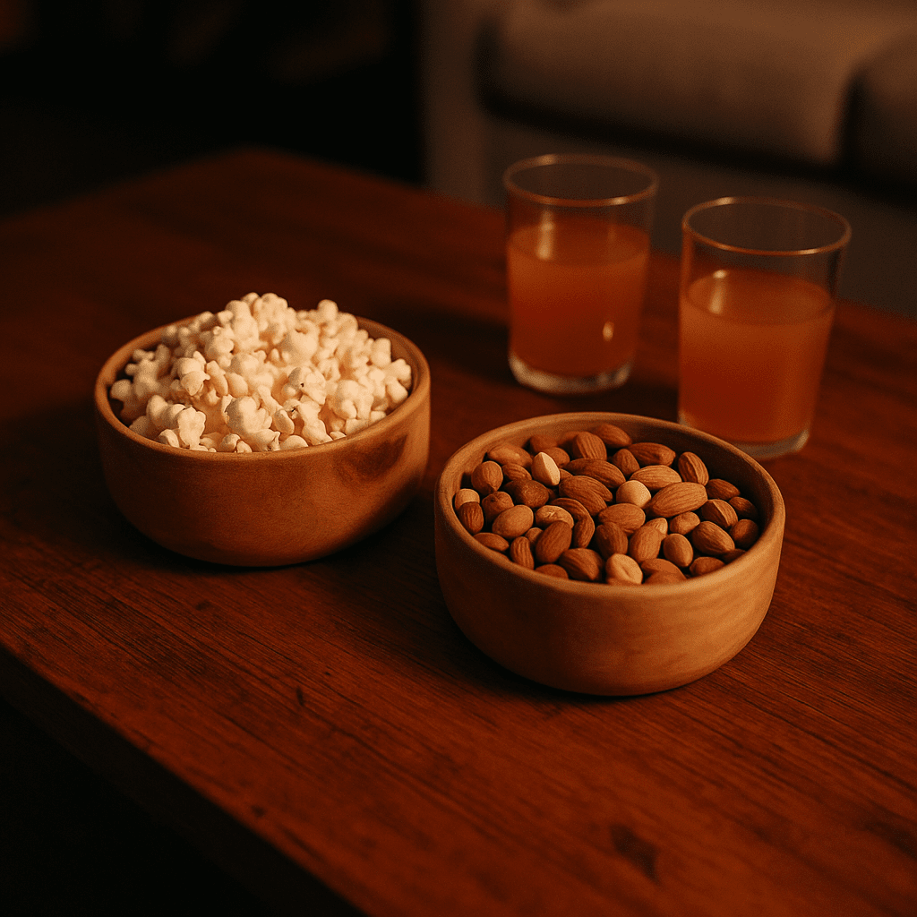 Acacia bowls set nested view