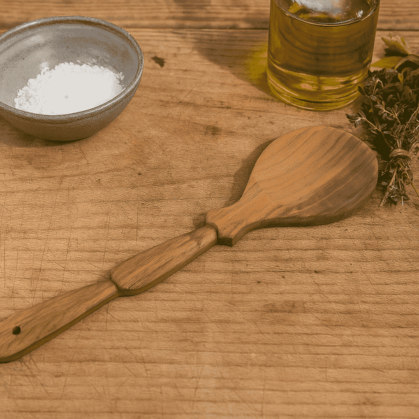 Acacia Serving Spoon | Handcut Natural Kitchen | Gleemium
