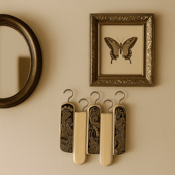Hand Painted Wall Hook | Traditional Wooden | Gleemium