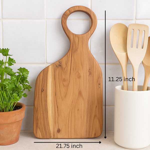Large Chopping Board | Raw Acacia Wood 21 in Stylish Board