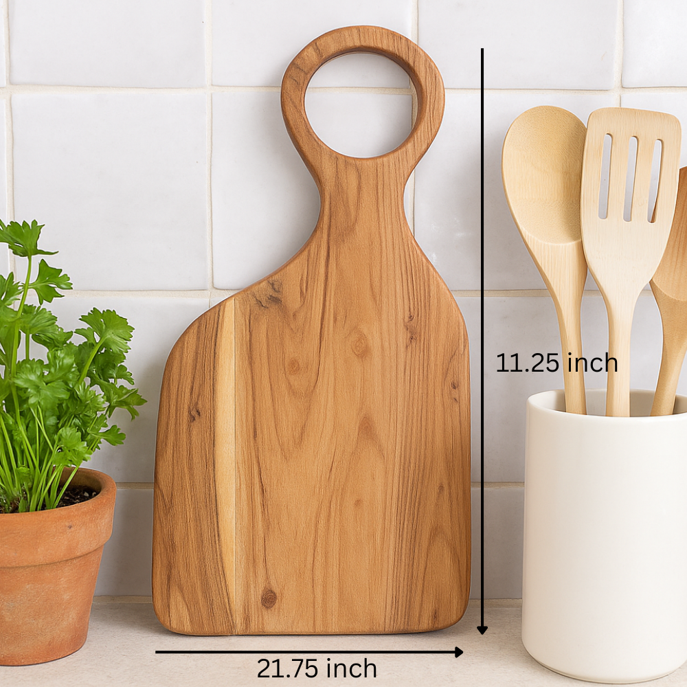 Large chopping board top view