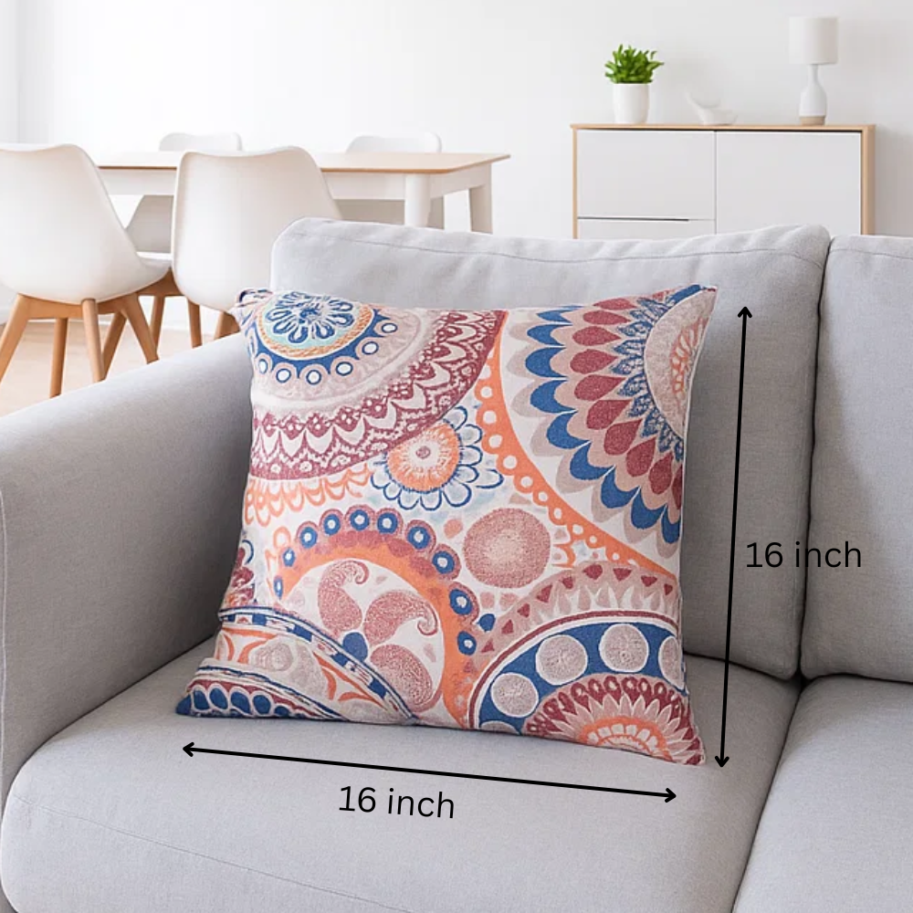 Polyester cushion cover detail of soft fabric