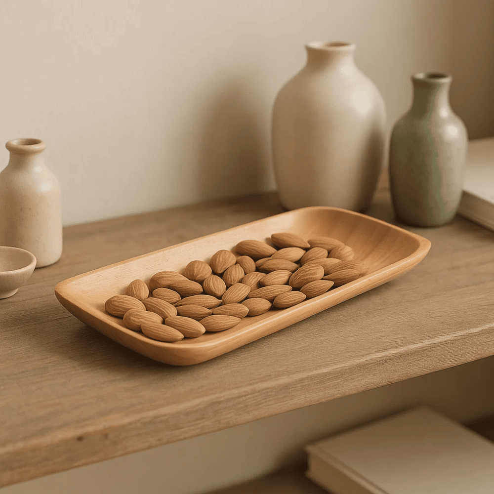 Neem wood platter classic by Gleemium