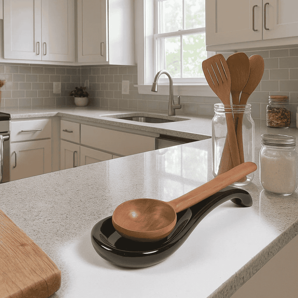 Ceramic Spoon Rest | Handcrafted Pottery Kitchen Essential