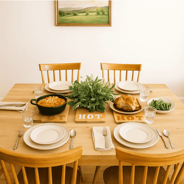Wood Hot Plates | Hand Cut Mango Set of 3 | Gleemium