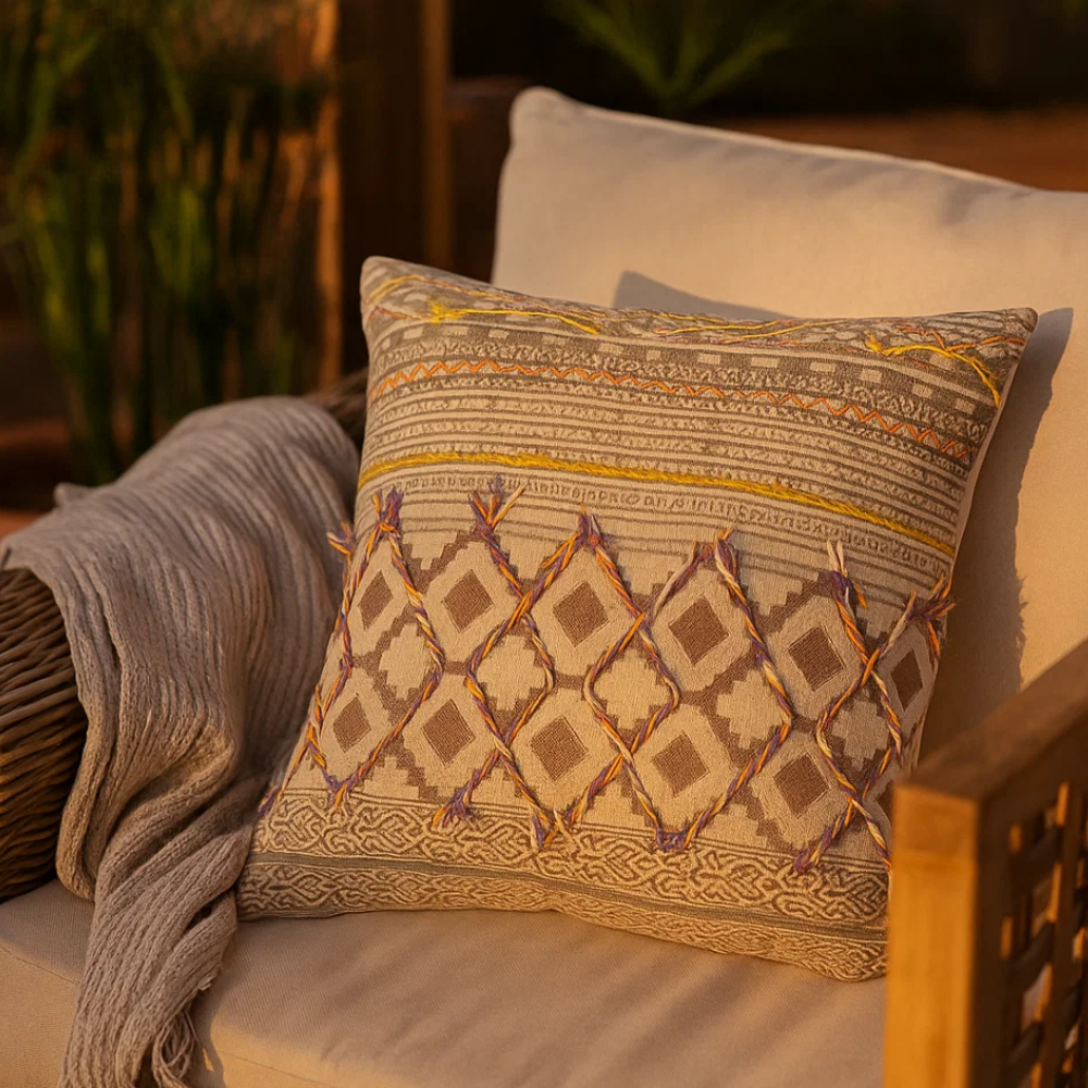 Maximal geometric cushion cover at an angle