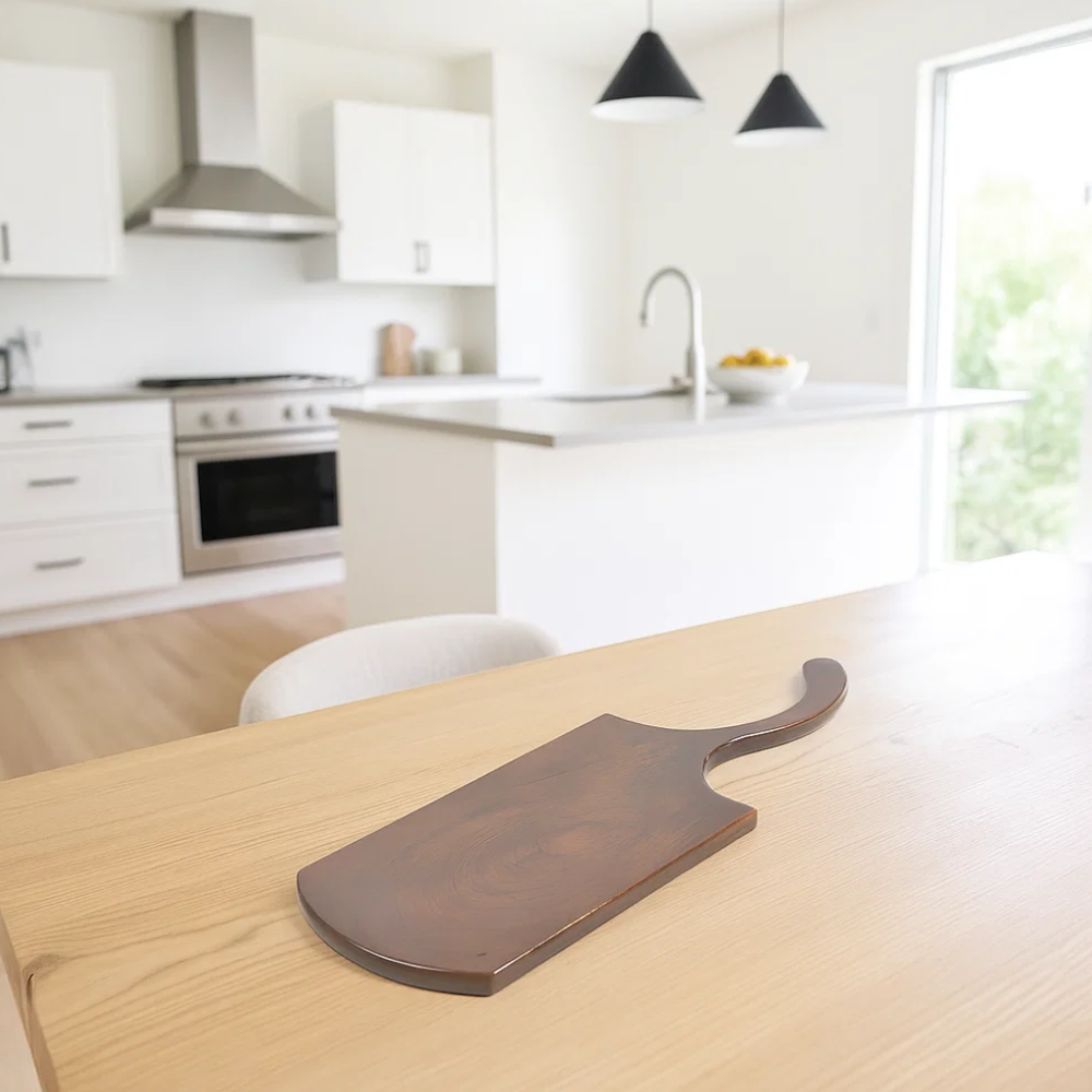 Antibacterial chopping board with food