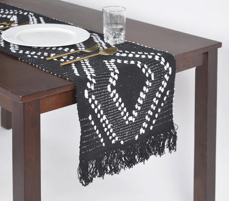 Monochrome table runner lifestyle shot