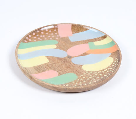 Abstract wood plate product photo