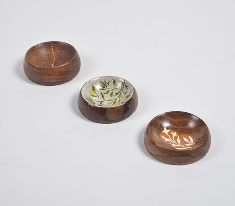 Hand Painted Nature Trinket Trays