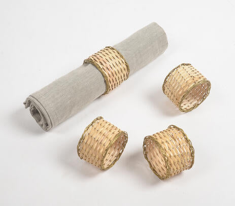 Cane napkin rings lifestyle shot
