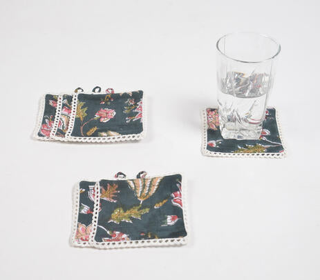 Cotton coasters lifestyle shot