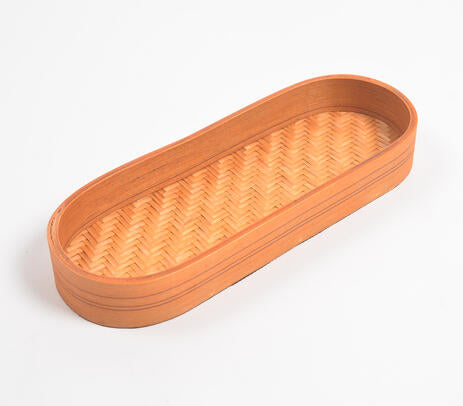 Bamboo serving tray lifestyle shot