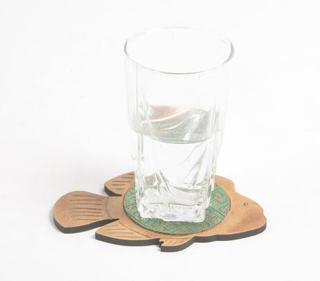 Fish shaped coaster lifestyle shot