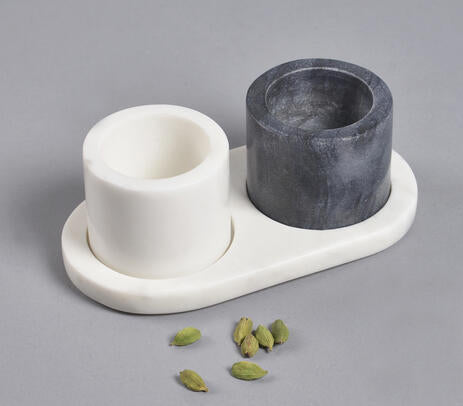 Marble condiment set product photo