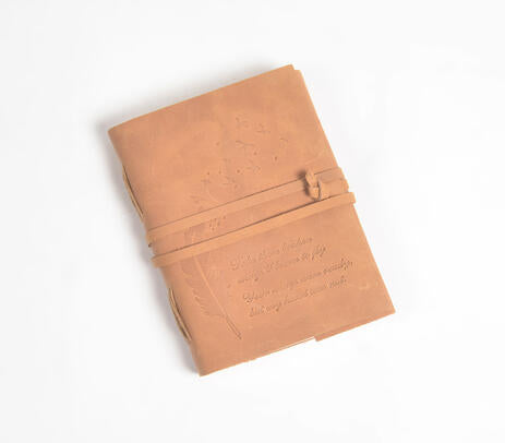 Suede leather journal product photo