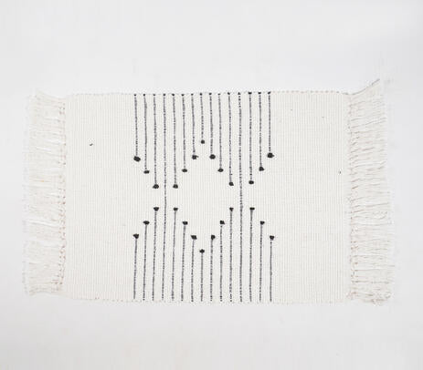 Handwoven Cotton Minimal Placemats (Set of 4)
