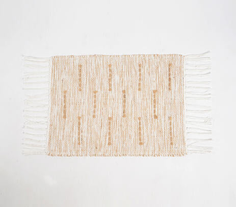 Handwoven Cotton Neutral Bisque Placemats (Set of 4)